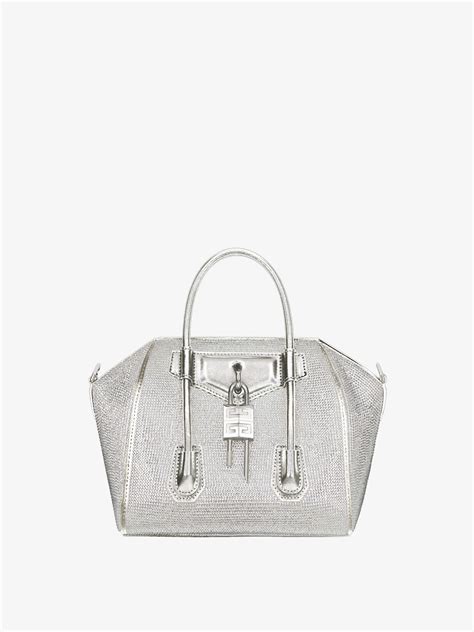 givenchy antigona small adjustable strap|Mini Antigona Lock bag in satin with strass .